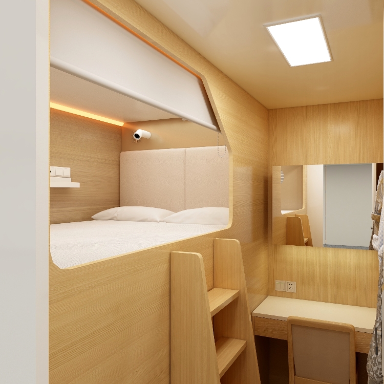 太空舱睡眠床胶囊舱青旅电竞酒店共享睡眠舱  双层床