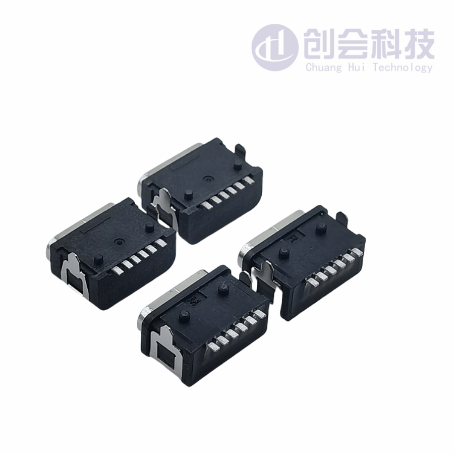 USB3.1 Type-C母座6P 2脚4脚插板式防水连接器