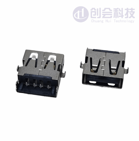 USB 2.0 AF 90°DIP 沉板