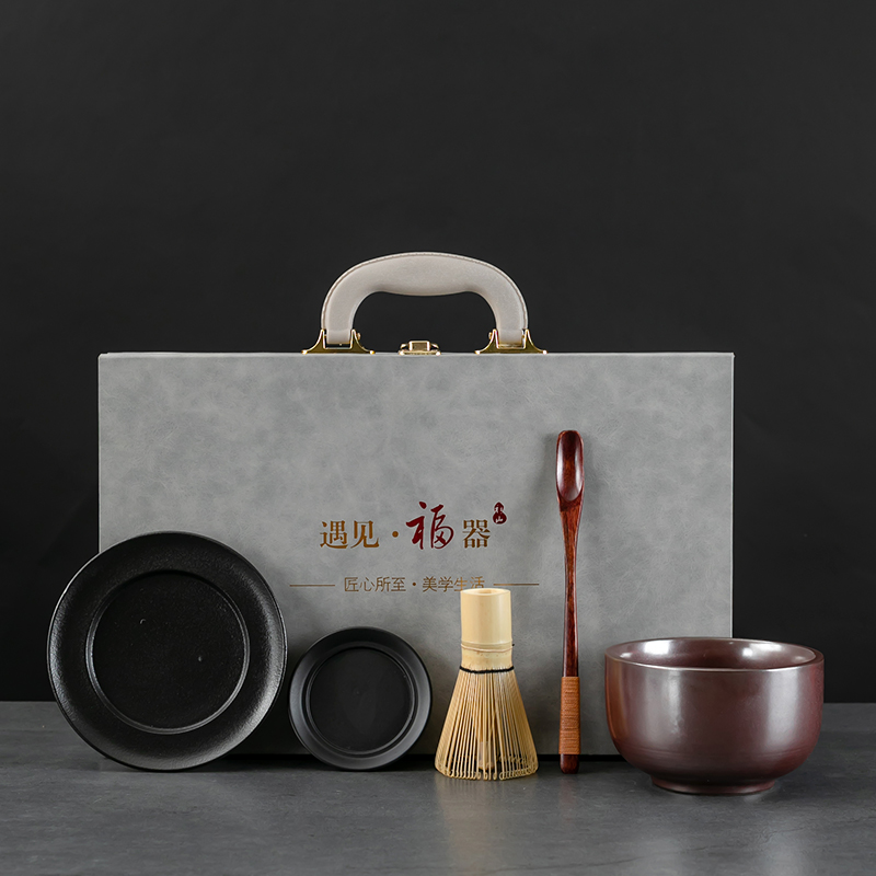 宋代点茶工具全套竹茶筅套装日本茶碗抹茶刷百本立  抹茶碗