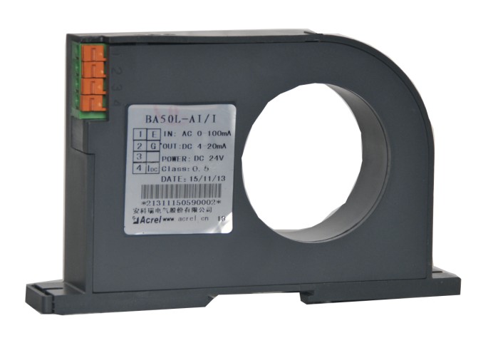 交流电流互感器BA50输入AC0-600A输出DC4-20m