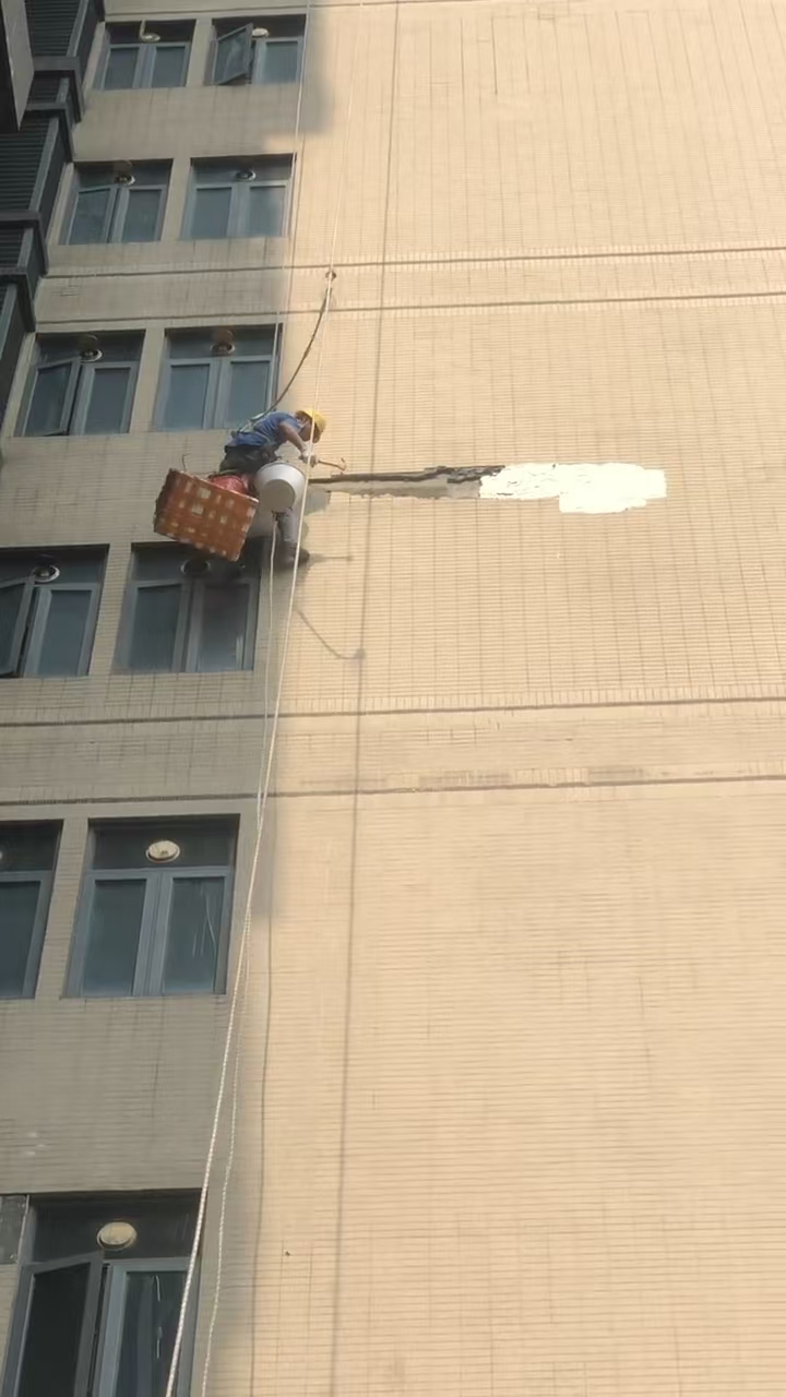 上海外墙附属物装饰条檐口掉落检查维修排险  高空  蜘蛛人