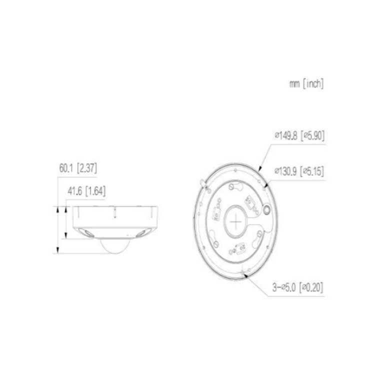 DH-IPC-EBW8840-AS大华800万定焦鱼眼摄像机  800万鱼眼摄像机  镜头焦距1.85mm