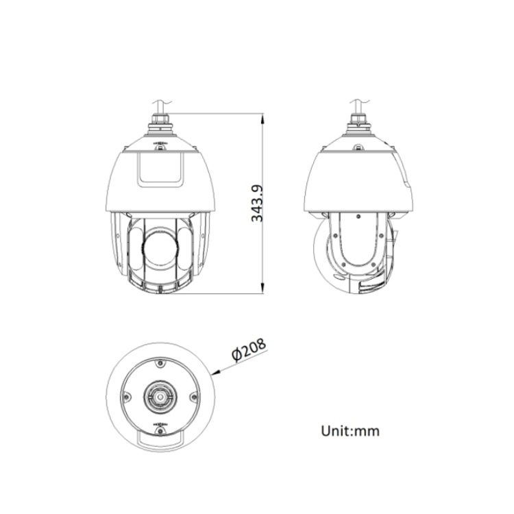 DS-2DC6432IW-D 海康400万6寸32倍红外球机  焦距4.6to 147.2 mm