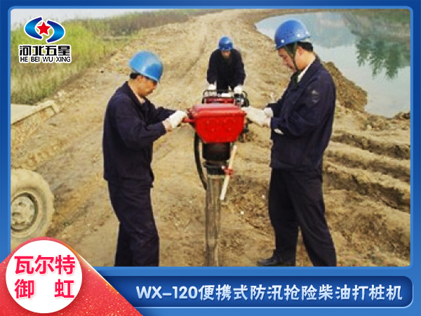 便携式柴油打桩机DZF-120小型打桩机 操作简单  应急防汛打桩机  防洪防汛植桩机  便携式打桩机