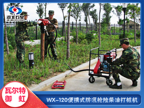 便携式柴油打桩机DZF-120小型打桩机 操作简单  应急防汛打桩机  防洪防汛植桩机  便携式打桩机