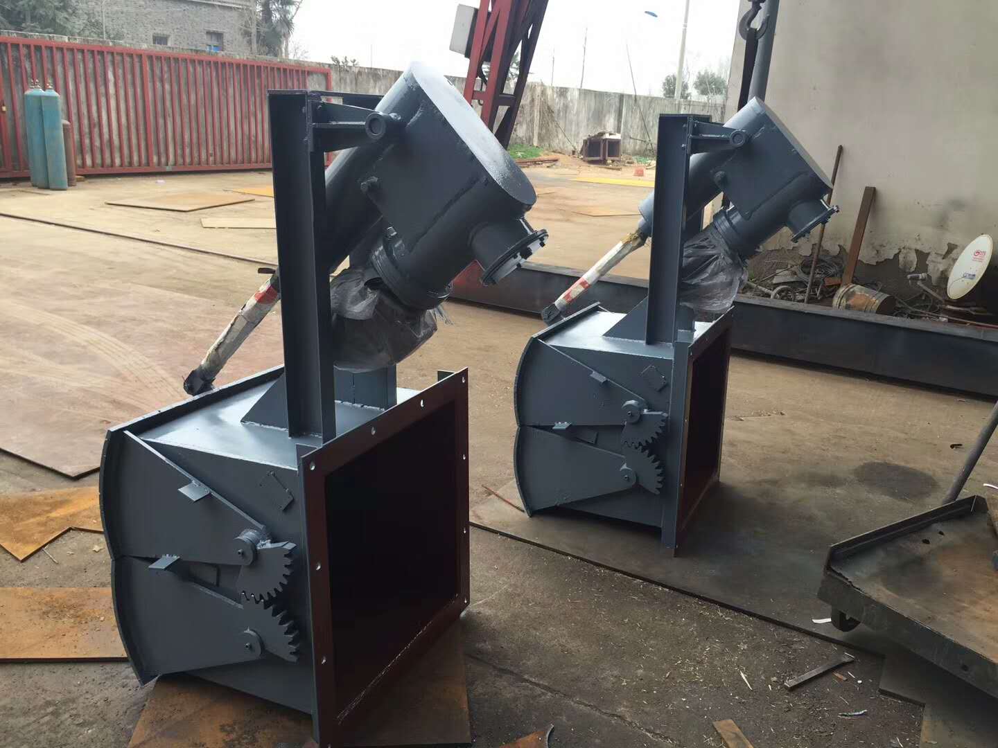 电液动双推杆驱动扇形卸灰阀 DSZ-100A电液动扇形闸门  煤仓装车卸灰阀  移动式漏斗放料闸阀  电液动鄂式闸阀厂家