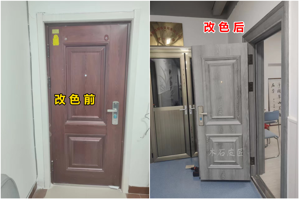 西安贴改色膜，家具贴膜改色，施工简单焕然一新！  家具贴改色膜