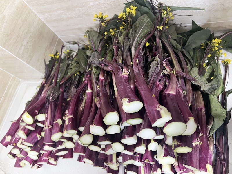 武汉名菜洪山菜苔清炒烹饪方式保留清香和营养