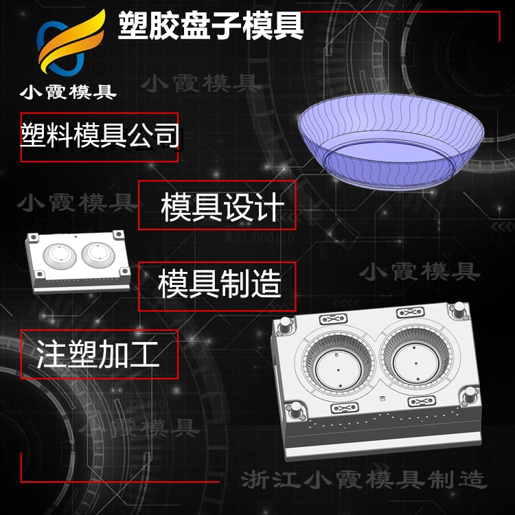 专做塑料果盘模具制造设计注塑盘子模具制造厂家