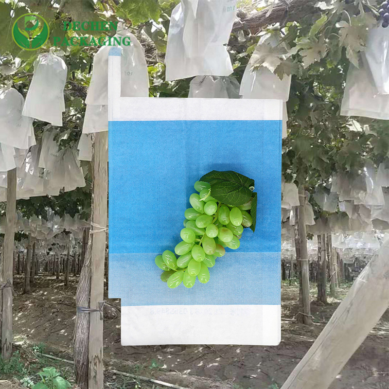 葡萄果穗套袋 阳光玫瑰露天种植套袋防水白色蜡纸果袋  葡萄防水白色蜡纸果袋