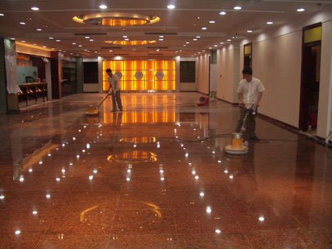广州地板护理公司，复合地板打蜡，pvc地板清洗