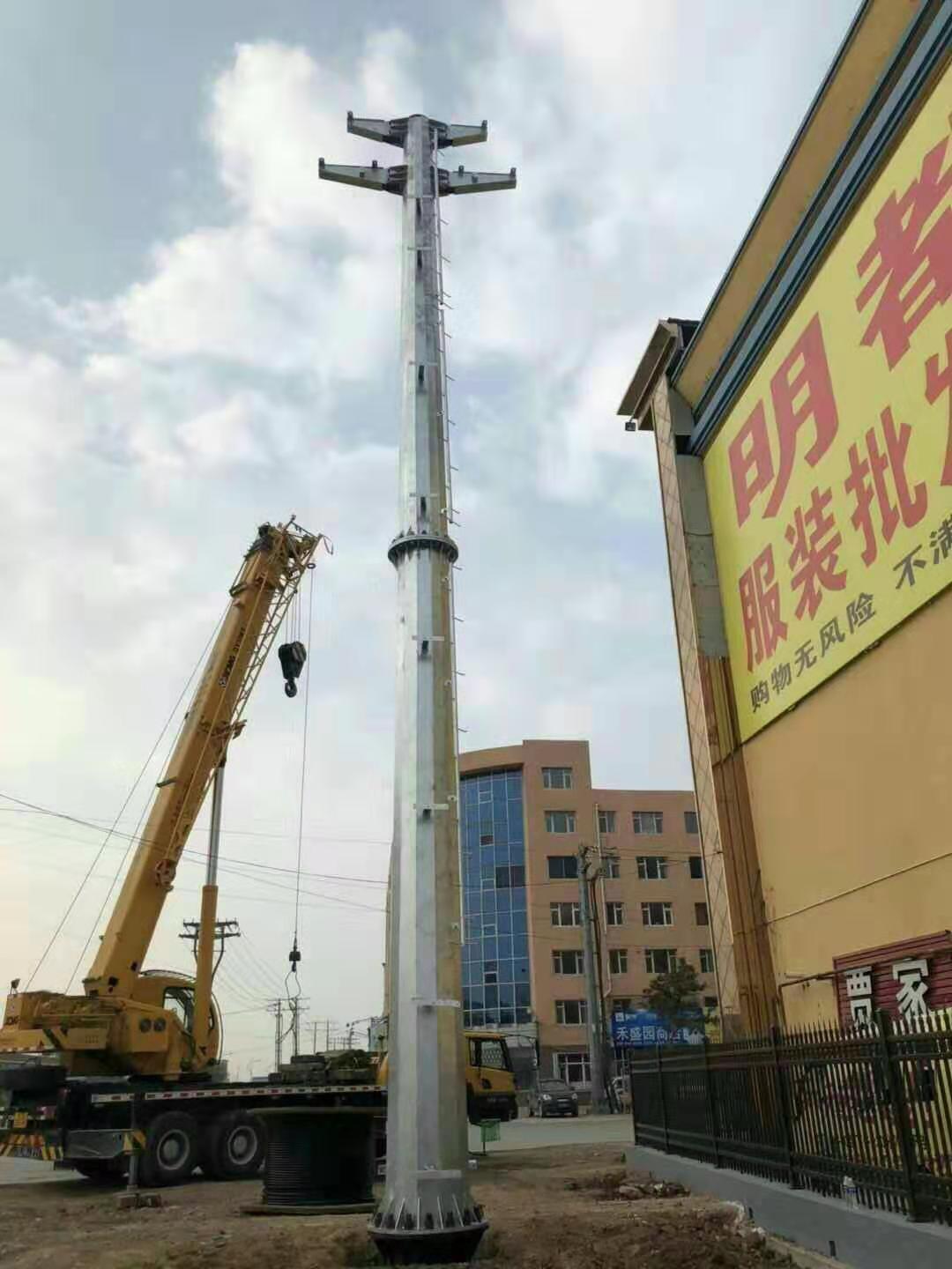 河北10-220kv电力钢杆 电力钢管杆 电力钢管塔  钢制电杆