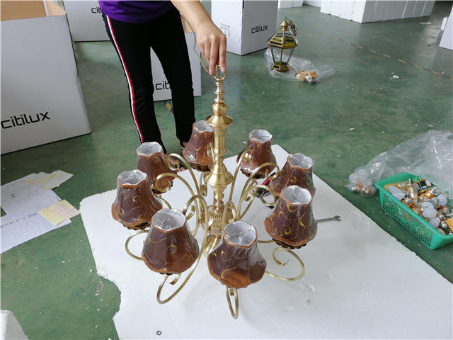 灯饰验货 水晶吊灯验货 第三方检验公司