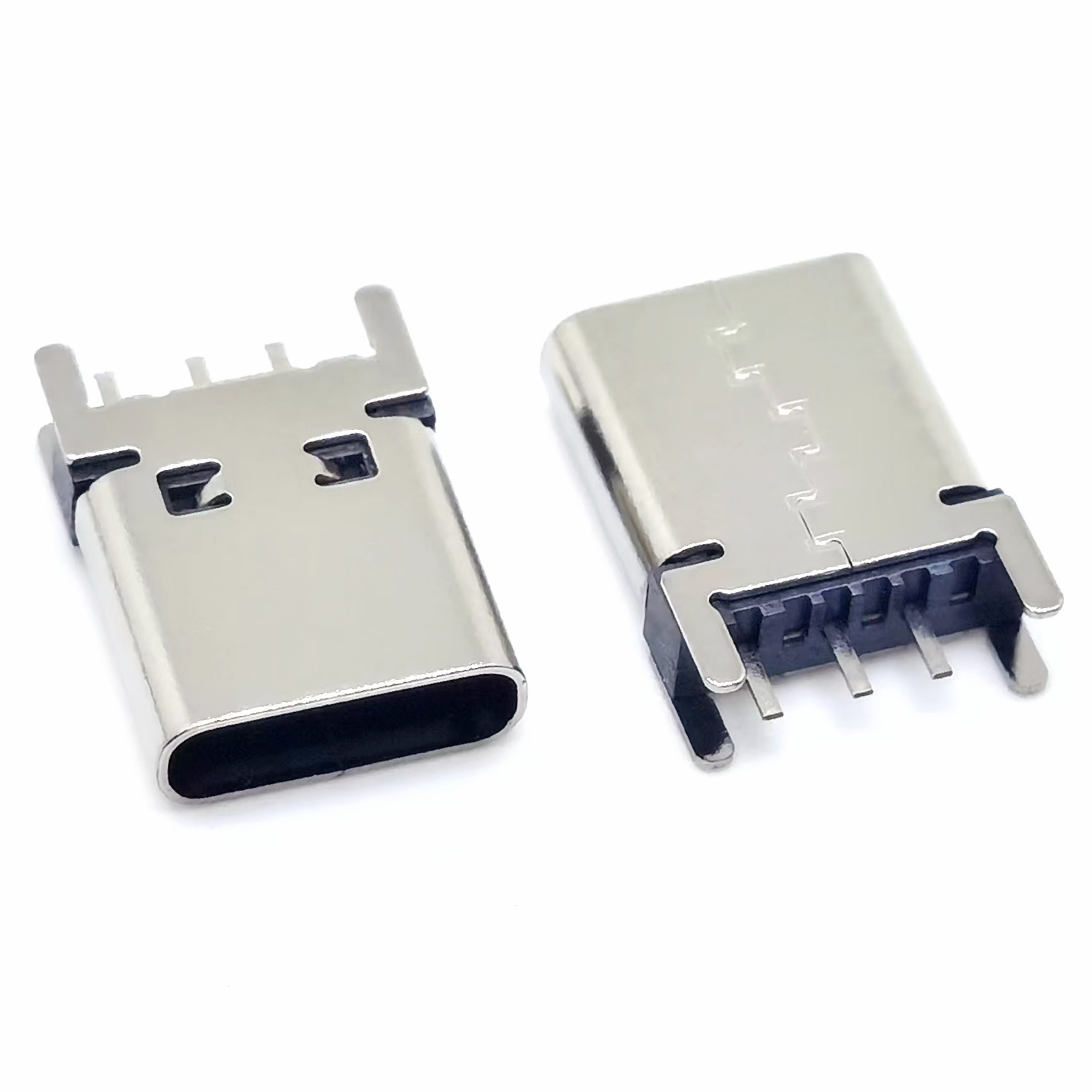 type-c 立插母座 H=8.8mm 四脚插板  USB