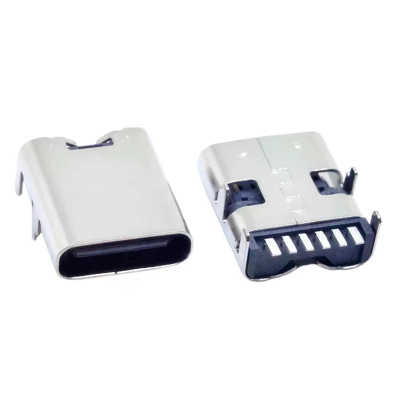 type-c 6p板上贴片 加长款 H=10.0mm  USB  连接器