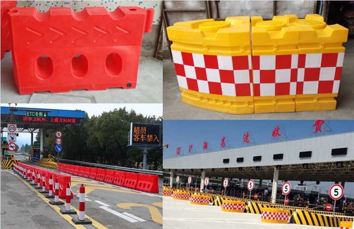 扇形道路水马防撞桶道路护栏塑料隔离墩滚塑围栏水马  直销扇形道路水马