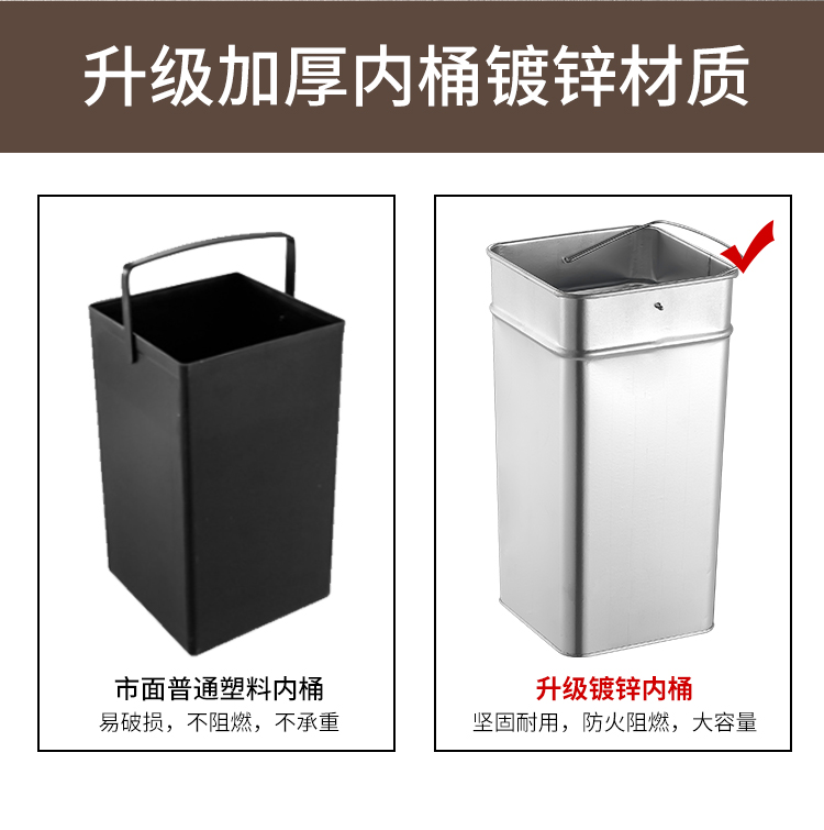 酒店宾馆大堂商用立式带烟灰缸不锈钢垃圾桶  酒店宾馆垃圾桶  立式不锈钢垃圾桶  立式垃圾桶