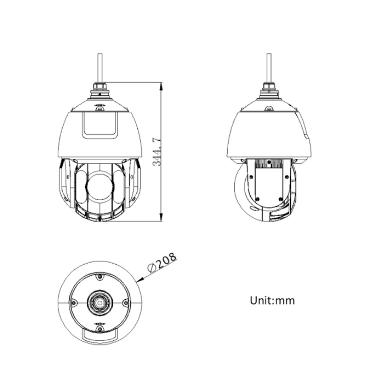 海康威视200万6寸40倍4G红外球机  iDS-2DE6C240MW-D/GLT  200万40倍4G球机  240MW-D/GLT/XM(XM)(E