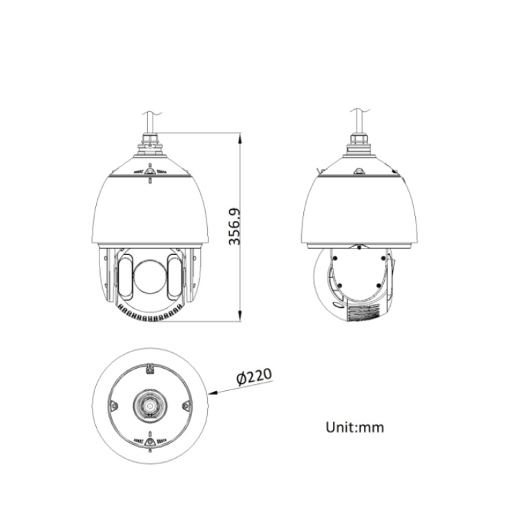 DS-2DC7423IW-D/EX(F) 海康全接口球机  400万全接口红外球机  BNC输出 RS-485