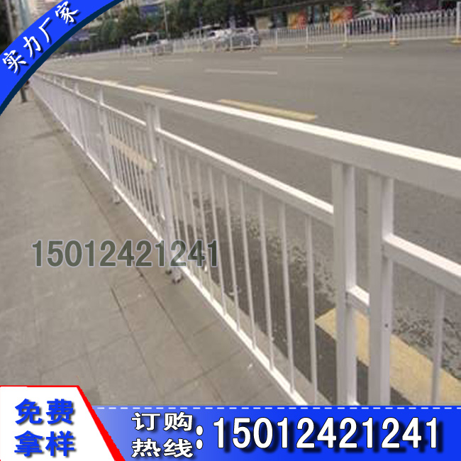 市政人行道护栏黑色木棉花栅栏锌钢护栏批发