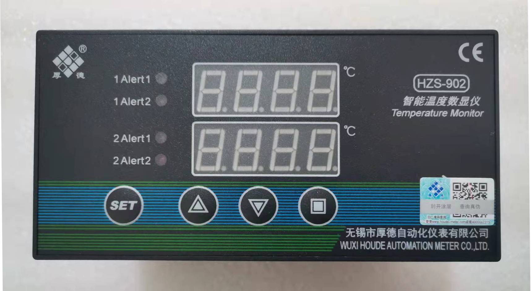 无锡厚德HZS-902-A型智能温度数显仪表  双通道温度表