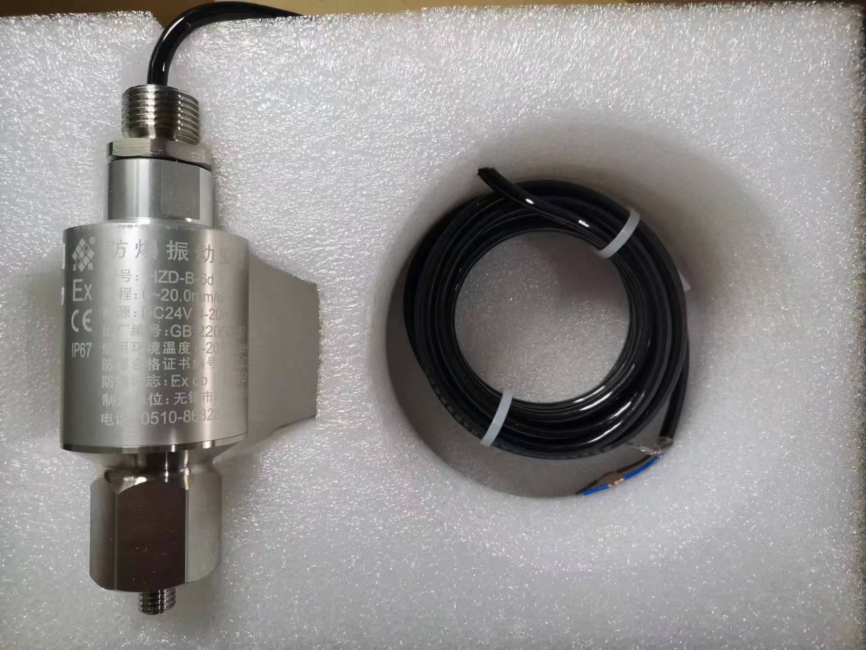 无锡厚德HZD-B-6d-A2-B2型防爆振动变送器