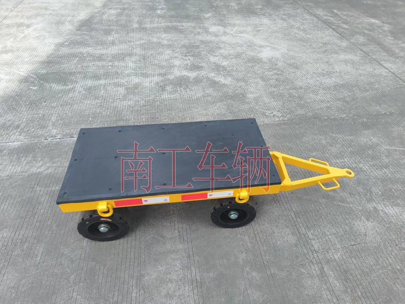 2吨小型平板拖车 带橡胶垫全挂车  平板车