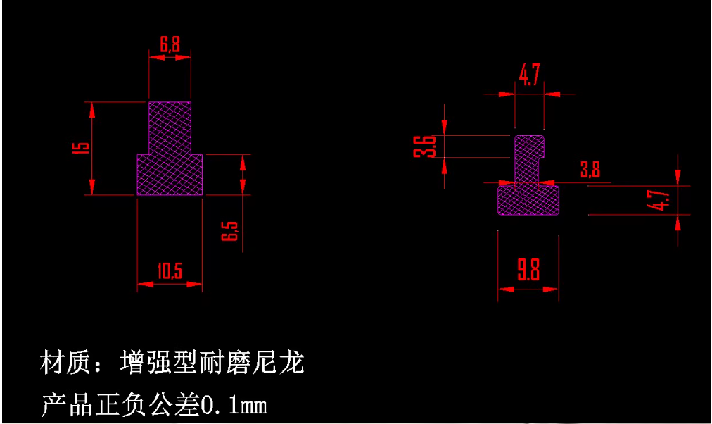 HLX三倍速重型铝型材100*118mm 壁厚3.0mm 倍