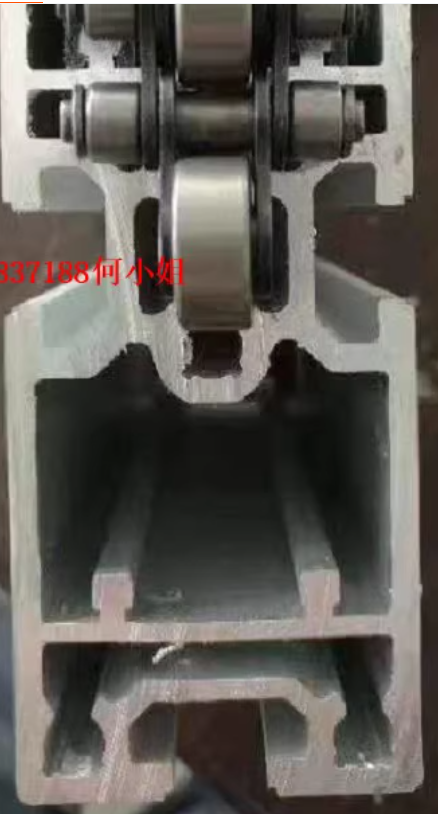 单倍速链条带侧导轮及 倍速链输送梁 倍速链输送导轨  倍速链型