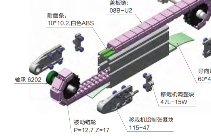 顶升平移机配件 移栽机流水线调节组 工装板平移机驱动套  驱动套装