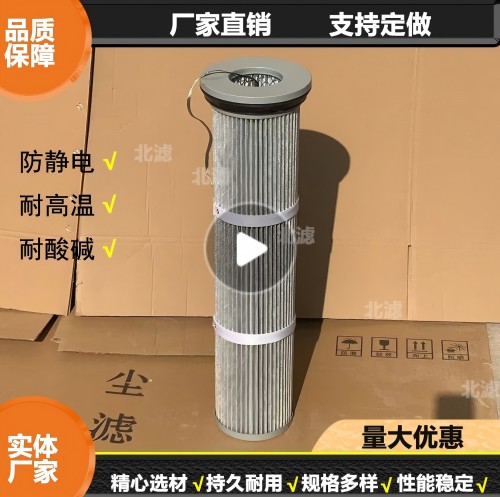 喷涂喷粉阻燃防静电粉末回收滤芯  工业除尘滤芯  环保滤筒  阻燃防静电滤芯