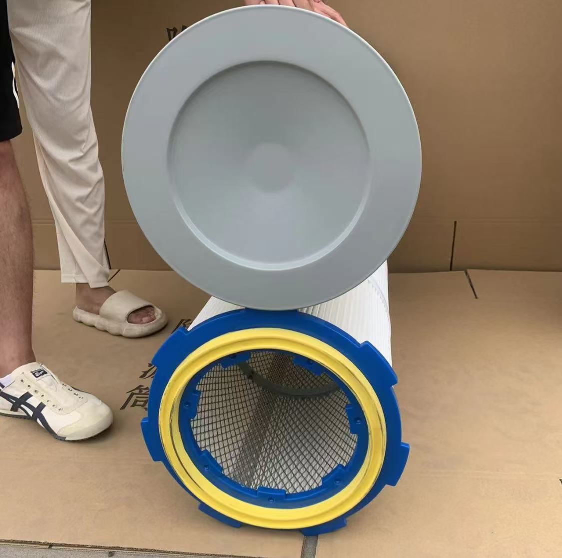 工业除尘滤芯八耳卡盘快拆除尘滤筒抛丸机粉末过滤滤筒  八耳卡盘快拆滤筒  抛丸机粉末过滤筒