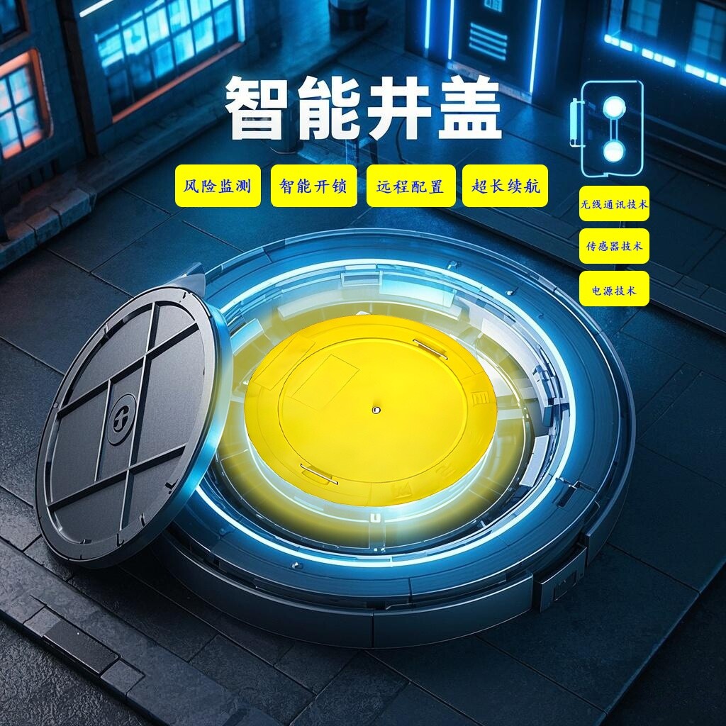 智能井盖倾覆报警装置价格解析（2025市政工程成本测算）  智能加锁井盖  无电源智能井盖  电缆线路智能井盖