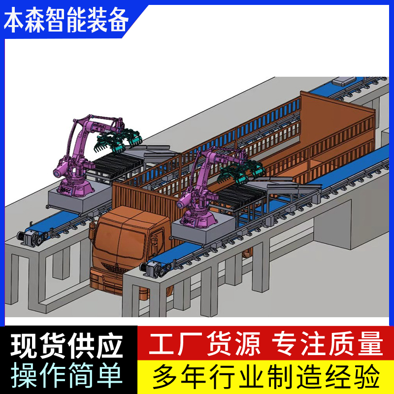 机器人智能拆垛装车流水线  装车机器人  拆垛机