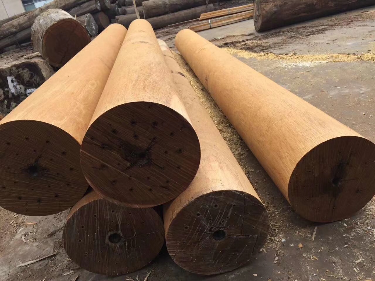 非洲菠萝格防腐木批发-寺庙古建专用菠萝格方料  菠萝格木防腐  菠萝格板材