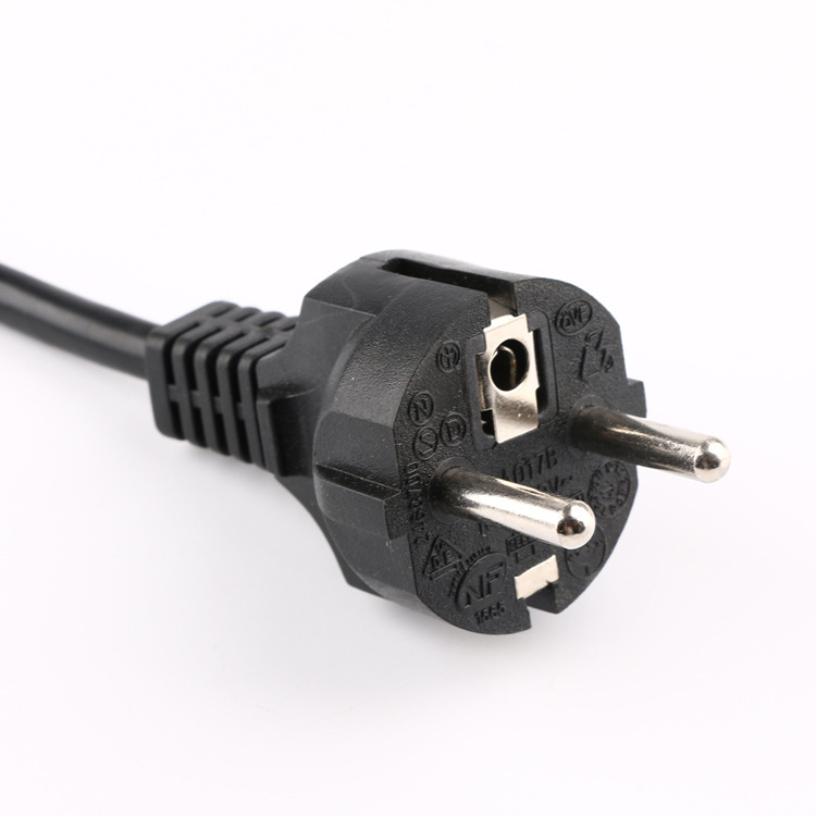 供应欧洲 IP44 16A 250V 三芯电源线  欧规电源线  VDE