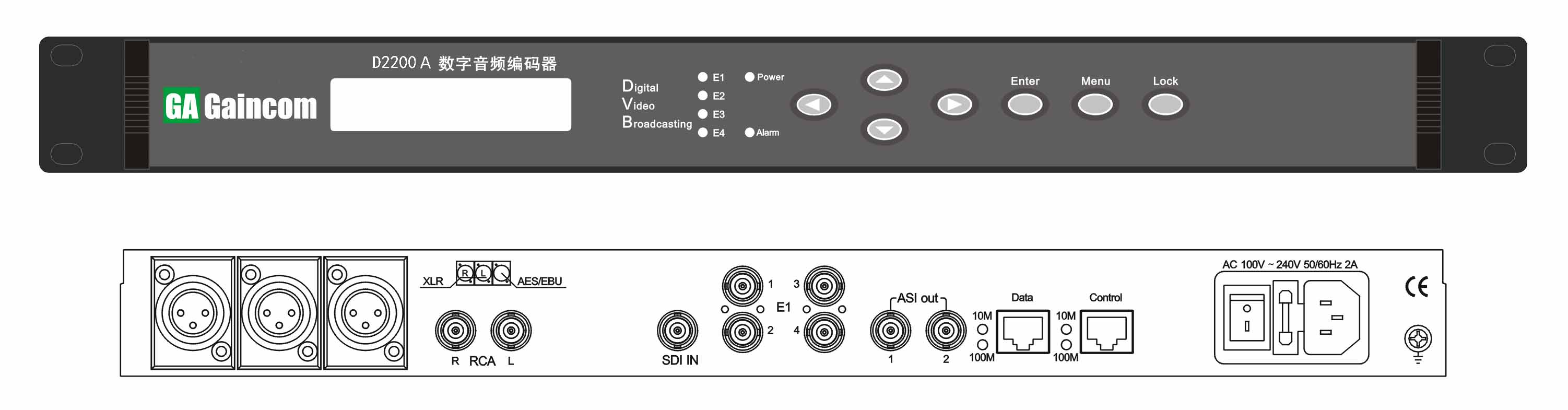 GAINCOM D2200A数字音频编码器