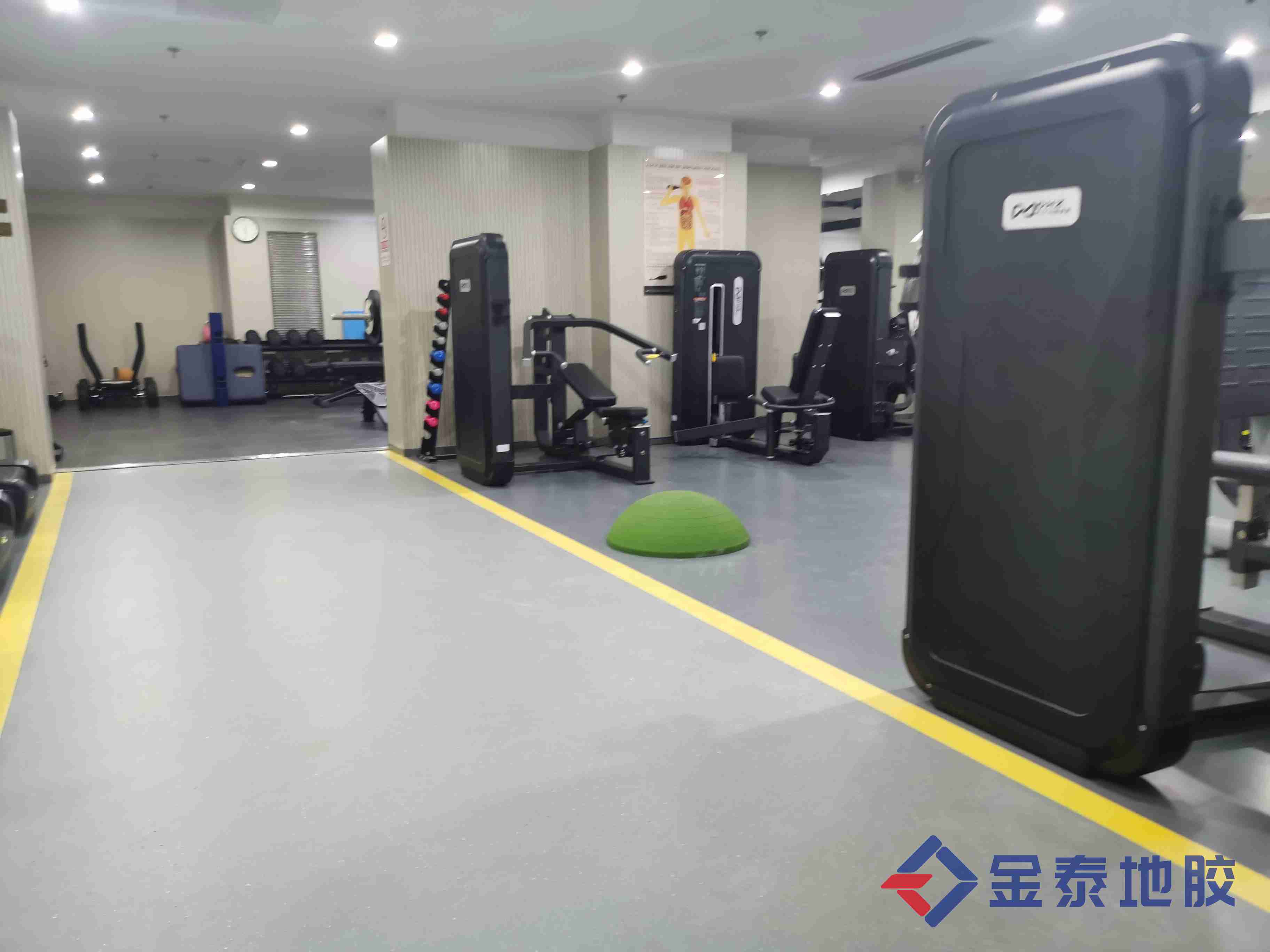 北京健身房运动地胶 PVC地板 环保地胶 塑胶地板批发  健身房地胶  健身房塑胶地板