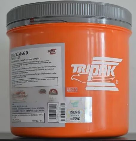 铁霸黑油脂TRIPK-7421复合磺化钙润滑脂重载水环境设备  钢铁厂焦炉润滑脂  船舶重载设备润滑  封闭式轴承润滑