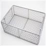 304不锈钢丝网储物篮带把手 304不锈钢丝网储物篮带把手