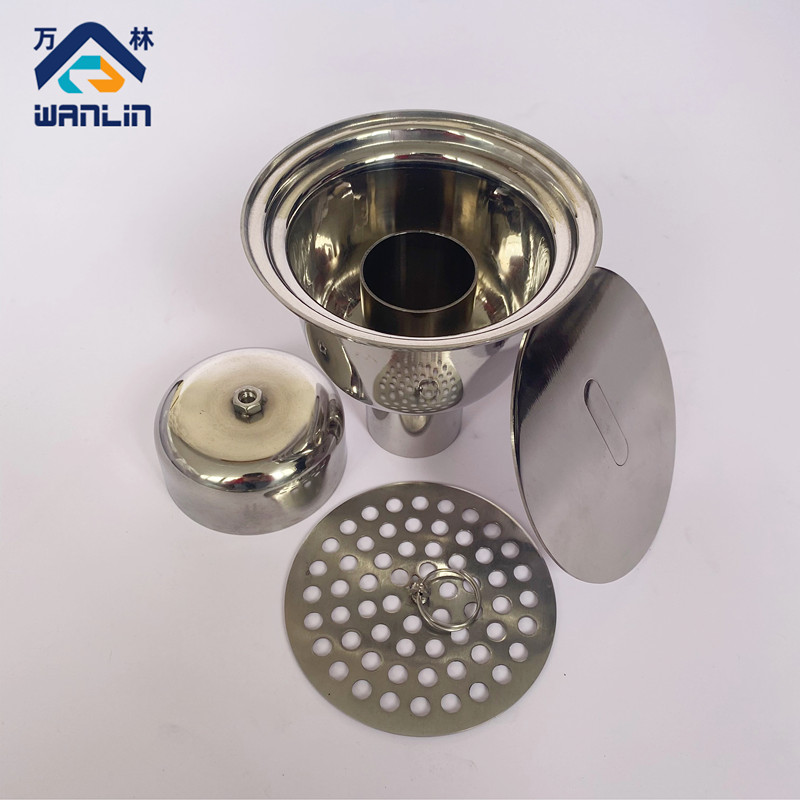 卫生级304不锈钢洁净地漏净化车间药厂专用防臭地漏 GMP洁净地漏