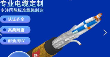 双护套屏蔽拖链电缆&nbsp;&nbsp;pvc绝缘&nbsp;&nbsp;编织屏蔽&nbsp;&nbsp;CE
